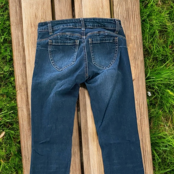 Wax Jeans Butt, I Love You! Dark Denim Jeans Size 1 - Picture 6 of 13